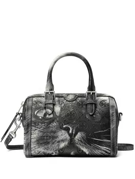 Tory Burch сумка-тоут с декором Cat, черный