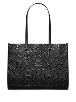 Tory Burch сумка-тоут с монограммой, черный