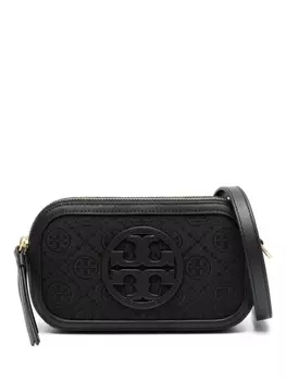 Tory Burch жаккардовая сумка через плечо Mini T с монограммой, черный