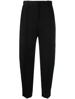 TOTEME зауженные шерстяные брюки Sewn, черный