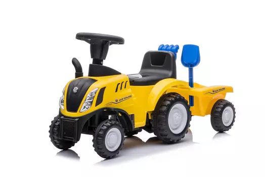 Трактор NEW HOLLAND с прицепом - ЖЕЛТЫЙ TO-MA