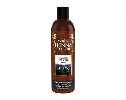 Травяной шампунь для темных и черных волос 250мл Venita Henna Color Black