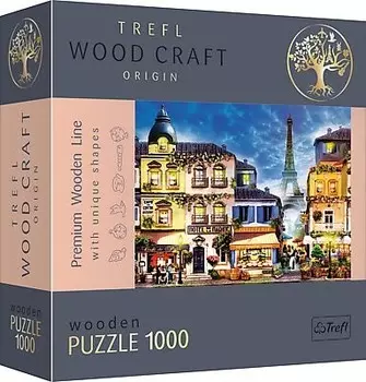 Trefl, деревянный пазл Wood Craft, Французская улица, 1000 шт.