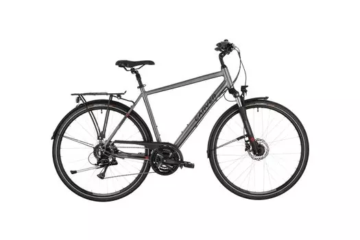 Треккинговый велосипед Carver Tour 110 - 28 дюймов - Diamant - 2024, цвет Grau|darkanthracite black red