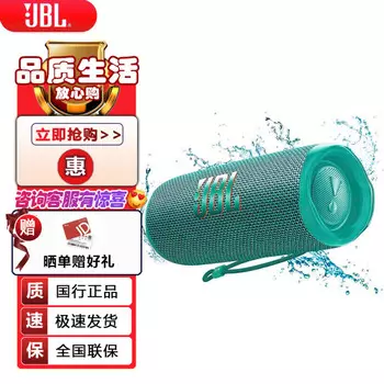 Трековые динамики JBL FLIP 6 Bluetooth, мятно-зеленые