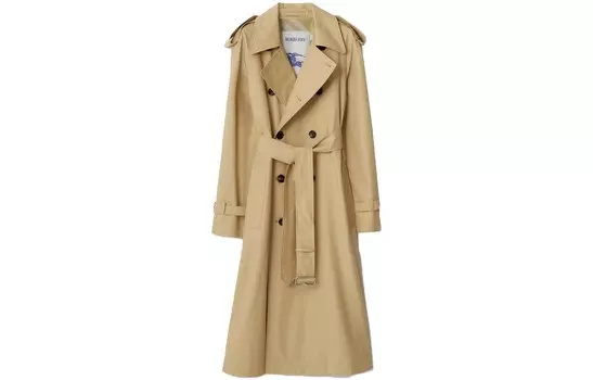 Трен женский льняной Burberry, бежевый