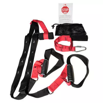 Стропы Christopeit с сумкой, красный