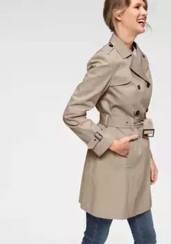 Тренч Aniston CASUAL с регулируемым поясом, бежевый