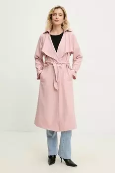 Тренч Answear.Lab, розовый