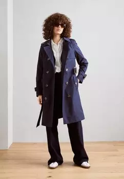 Тренч CLASSIC Esprit, цвет navy