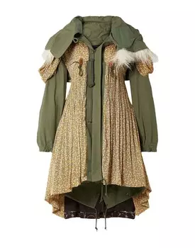 Тренч Comme Des Garons, зеленый