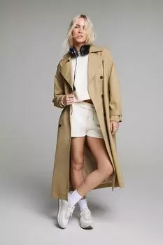 Тренч Essentials Nasty Gal, бежевый