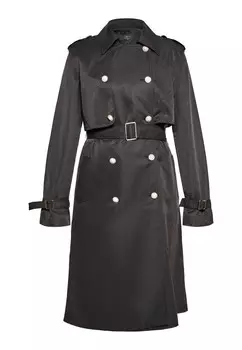 Тренч faina Between-Seasons Coat, черный