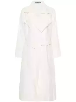 Тренч Shaped Membrane Issey Miyake, белый