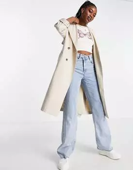 Тренч Stradivarius из светлого камня