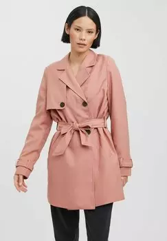 Тренч Vero Moda, розовый