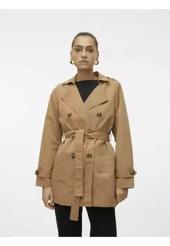 Тренч Vmchloe Vero Moda, коричневый