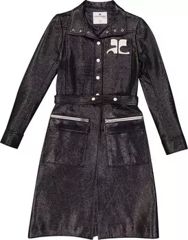Тренчкот Courrges Vinyl Trench Coat 'Navy', синий