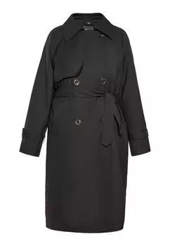 Тренчкот faina Between-Seasons Coat, черный