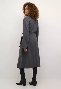 Тренчкот FANNY LONG Kaffe, темно-серый