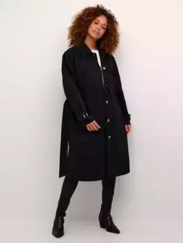 Тренчкот KAFFE Elise, цвет black deep