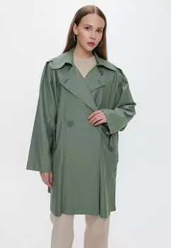 Тренчкот MODEST BELTED MAXI DRESS Armine, зеленый