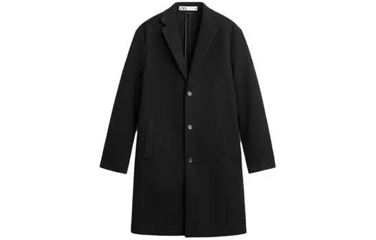Тренчкот мужской черный Zara, черный