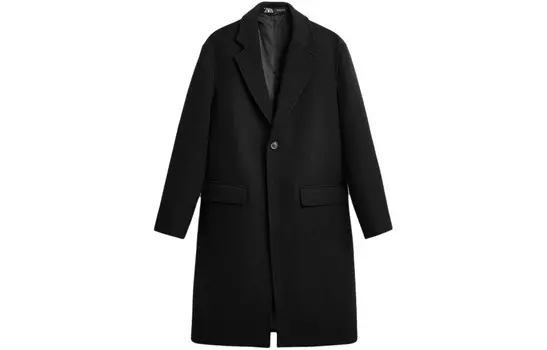 Тренчкот мужской черный Zara, черный