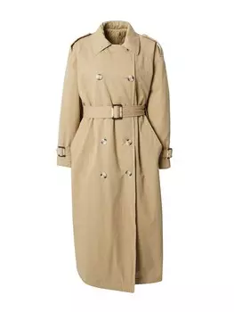 Тренчкот TOPSHOP Between-Seasons Coat, светло-зеленый