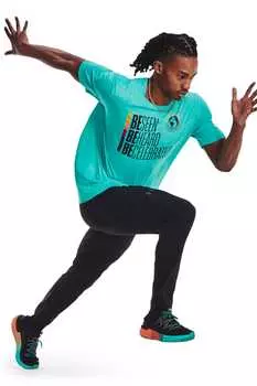 Тренировочная футболка с рисунком Under Armour, черный