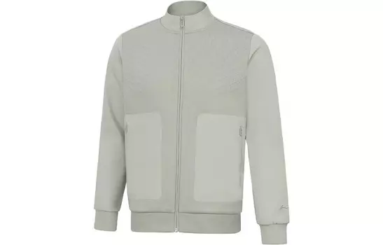 Тренировочная куртка мужская верблюжье-серая Lining, серый