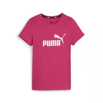 Тренировочная рубашка PUMA "Essentials Logo T-Shirt Girls", розовый