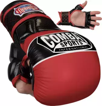Тренировочные перчатки для единоборств Max Strike MMA Combat Sports, красный