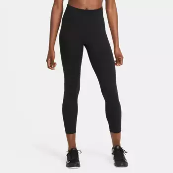Тренировочные тайтсы Nike "ONE WOMEN'S MID-RISE / MESH PANELED LEGGINGS", черный