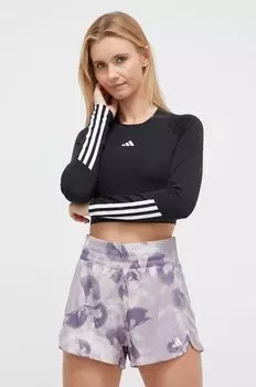 Тренировочный лонгслив Hyperglam adidas Performance, черный
