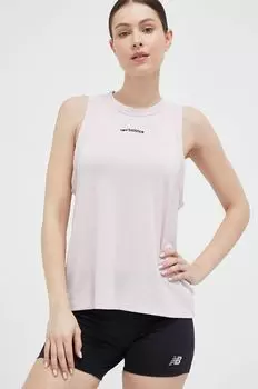 Тренировочный топ Achiever New Balance, розовый