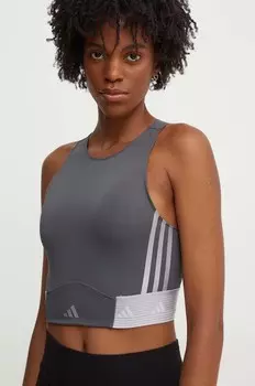Тренировочный топ Hyperglam adidas Performance, серый