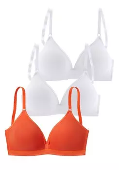 Треугольный бюстгальтер PETITE FLEUR, цвет Orange/Light orange