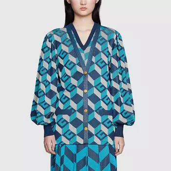 Трикотаж женский синий Gucci
