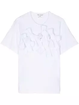 Трикотажная футболка с завязками Comme Des Garons Comme Des Garons, белый