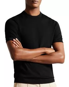 Трикотажная однотонная футболка Senti Ted Baker