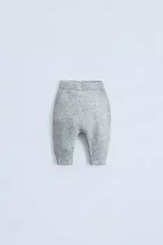 Трикотажные брюки ZARA, серый мергель