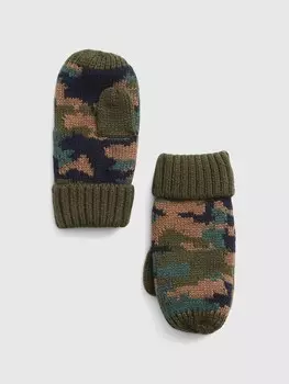Трикотажные перчатки Gap, зеленый