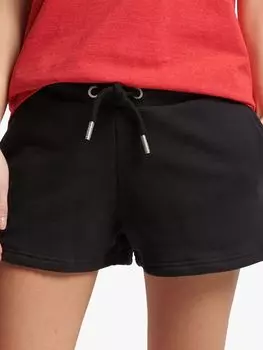 Трикотажные шорты с логотипом Superdry, черный
