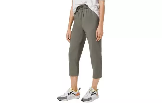 Трикотажные спортивные штаны 23 дюйма женские Lululemon, черный
