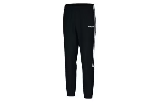 Трикотажные спортивные штаны мужские черные Adidas, черный