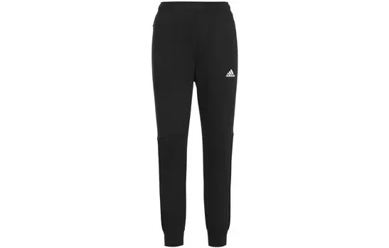 Трикотажные спортивные штаны мужские черные Adidas, черный