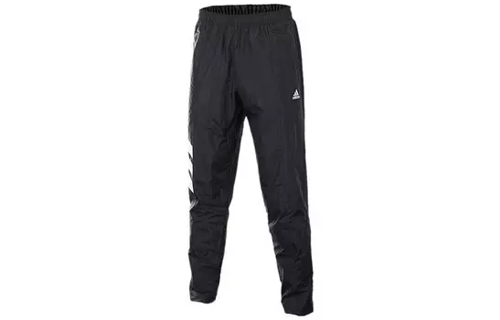 Трикотажные спортивные штаны мужские черные Adidas, черный