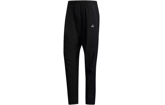 Трикотажные спортивные штаны мужские черные Adidas, черный
