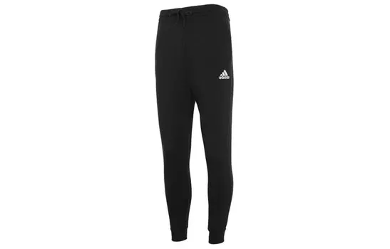 Трикотажные спортивные штаны мужские черные Adidas, черный